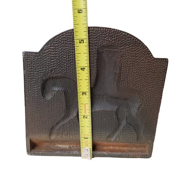 Hubley Pair of Heavy Antique Cast Iron George Washington Bookends, Artist Signed - Picture 7 of 8